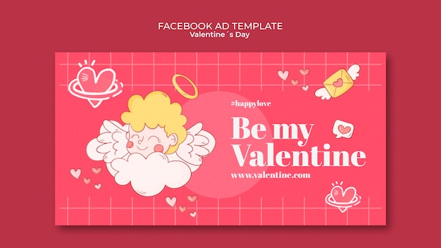 Free PSD valentine's day celebration facebook template