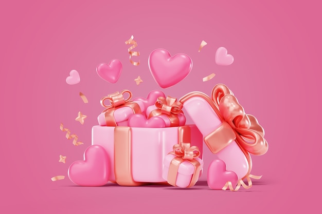 Free PSD valentine's day sales background