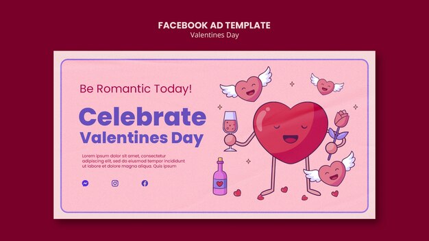 Valentine's day template design