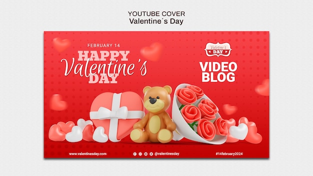 Valentine's day template design