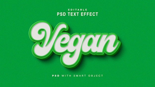 Vegan text effect