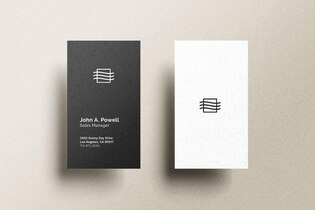 Vertical business cards