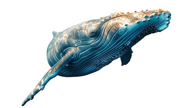 Free PSD view of aquatic whale