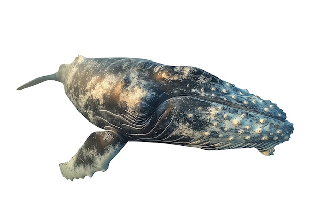 Free PSD view of aquatic whale