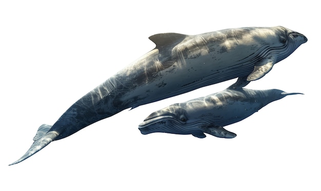 Free PSD view of aquatic whale