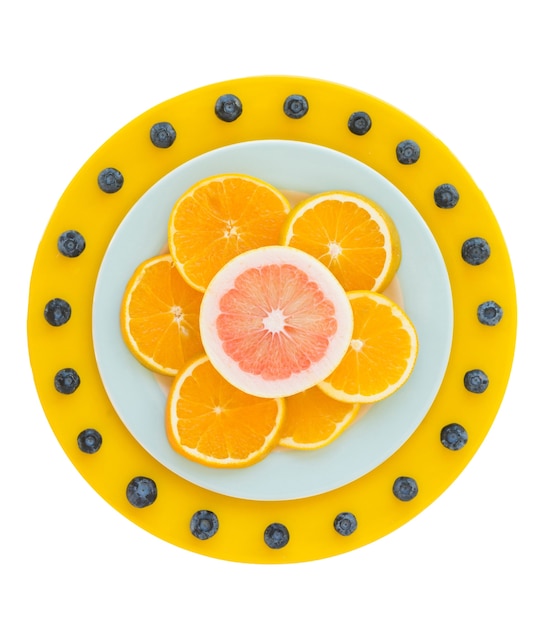 Free PSD view of fresh orange fruit