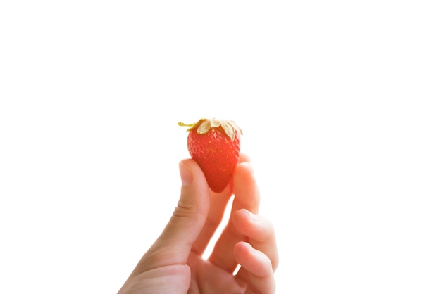 Free PSD view of fresh strawberry fruit