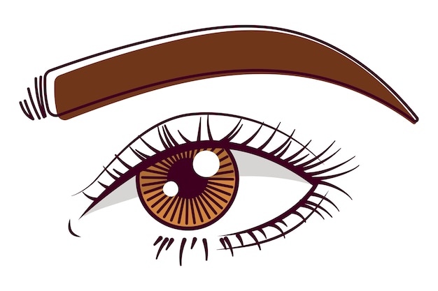 Free PSD view of hand drawn eye