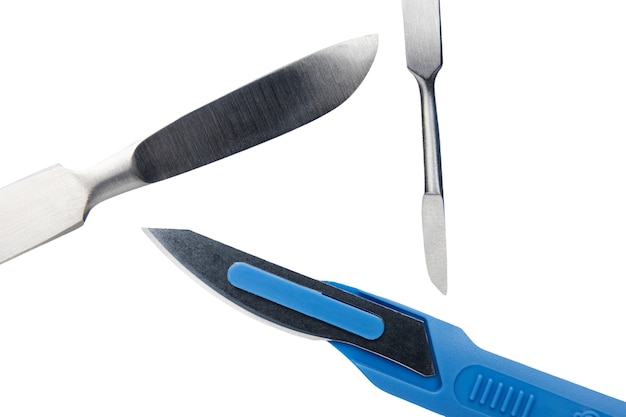 Free PSD view of medical or surgical scalpel