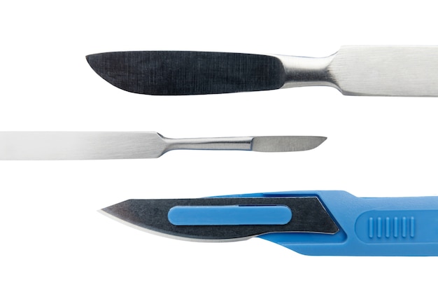 Free PSD view of medical or surgical scalpel