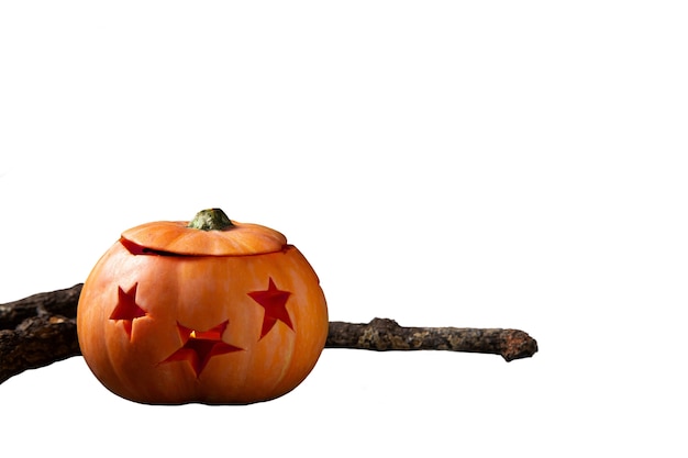 Free PSD view of scary halloween pumpkin