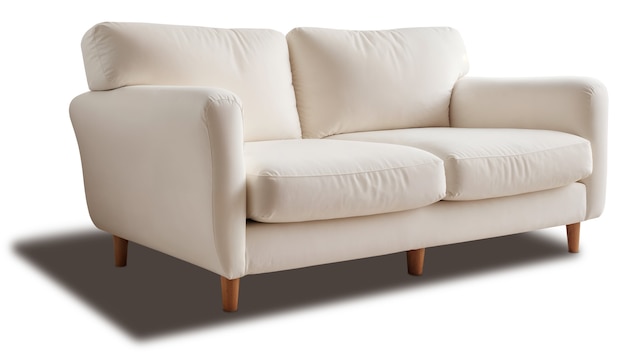 Free PSD view of sofa for interior design decor