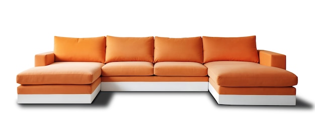 Free PSD view of sofa for interior design decor