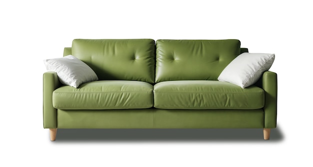 Free PSD view of sofa for interior design decor