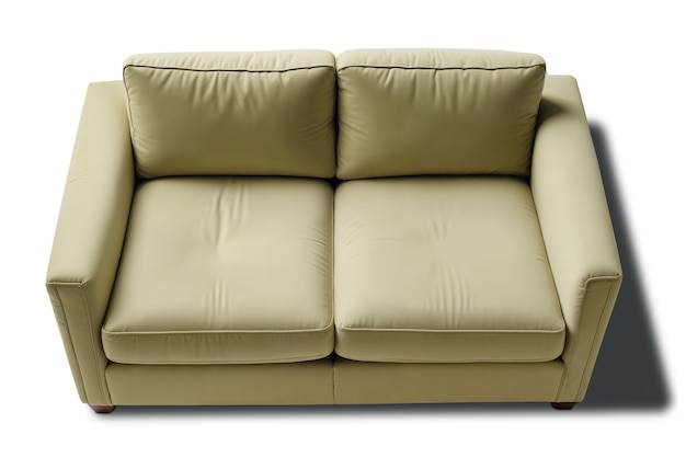 Free PSD view of sofa for interior design decor