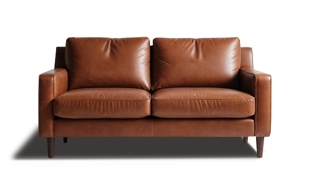 Free PSD view of sofa for interior design decor