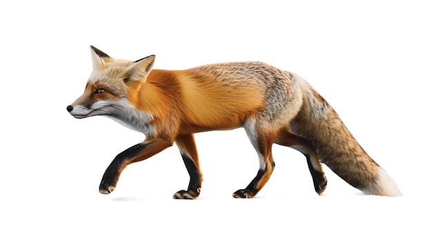 Free PSD view of wild fox