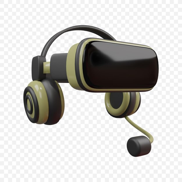 Free PSD virtual reality vr headset icon isolated 3d render illustration