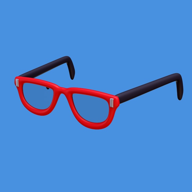 Free PSD visual impairment eyeglasses icon rendering