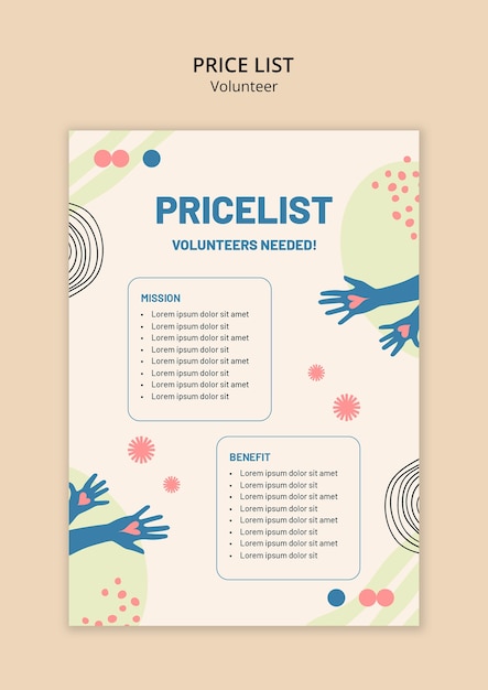 Free PSD volunteer community template