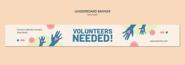 Free PSD volunteer community template