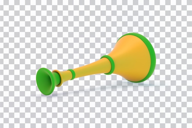 Free PSD vuvuzela horn left side