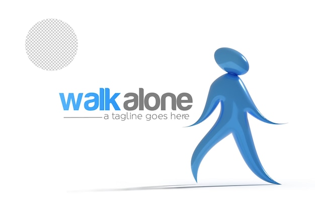 Free PSD walk alone branding identity corporate logo design transparent psd