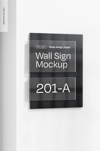 Wall Sign Mockup