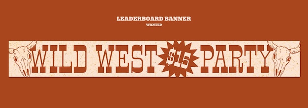 Wanted western poster template