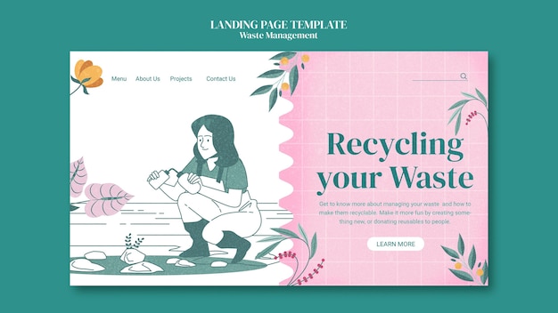 Waste management web template