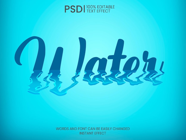 Water Text Effect