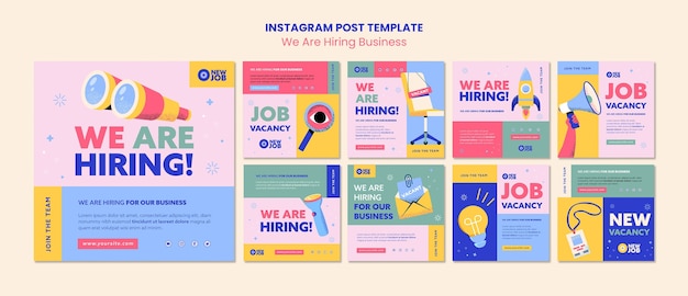 We are hiring instagram posts collection