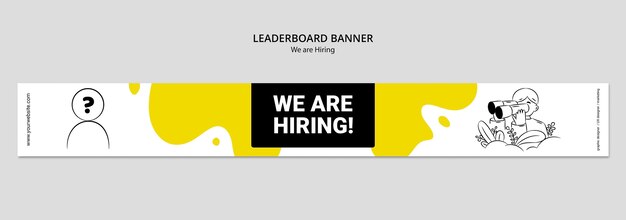 We are hiring leaderboard banner