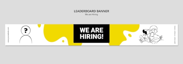 We are hiring leaderboard banner