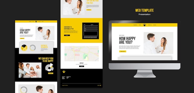 Web template for happiness