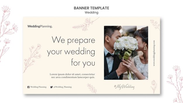 Wedding banner template