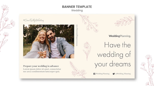 Wedding banner template