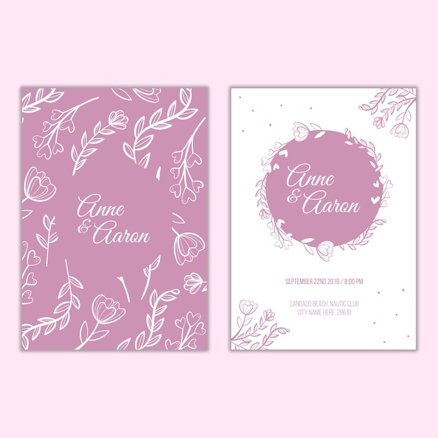 Wedding invitation template