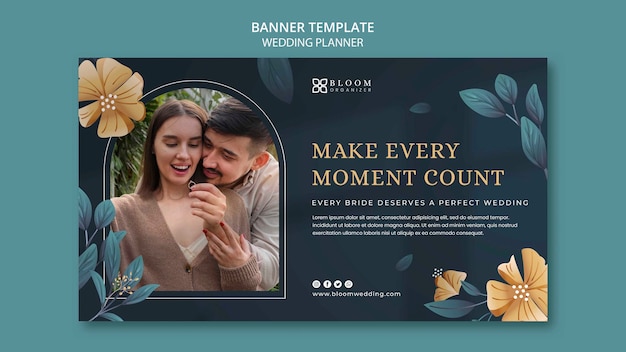 Wedding planner banner design template