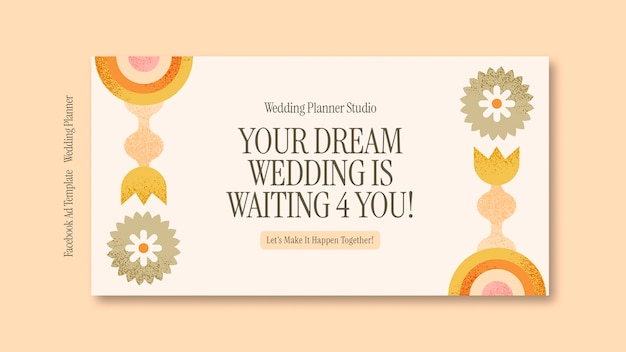 Wedding planner facebook template