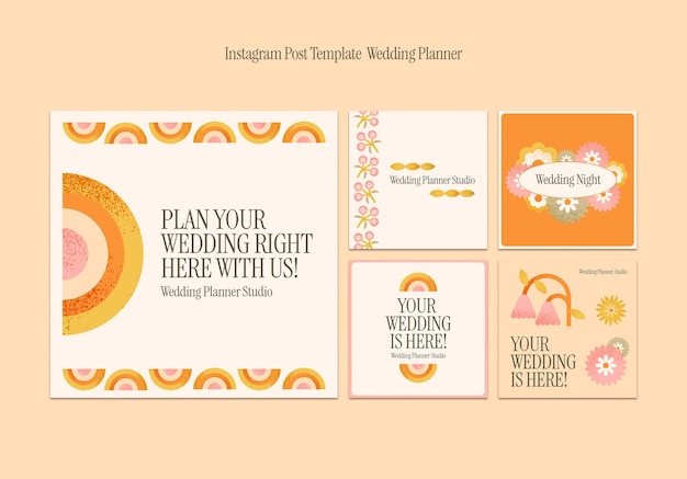 Wedding planner  instagram posts