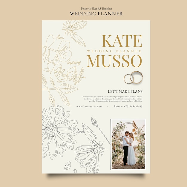 Wedding planner template design