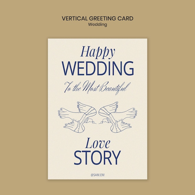 Wedding template design