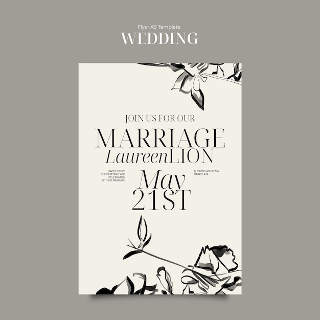 Wedding template design