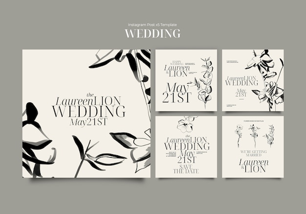 Wedding template design