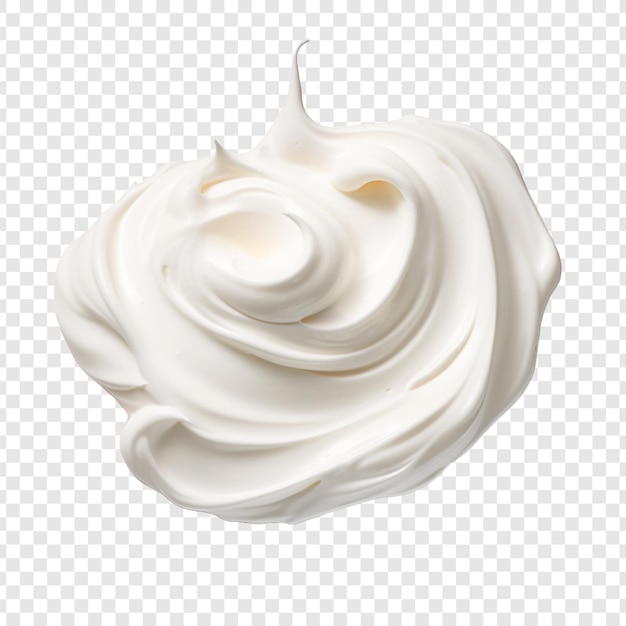 Free PSD whipped cream isolated on transparent background