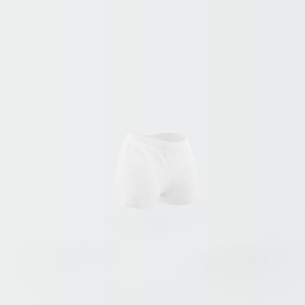 white shorts floating on white