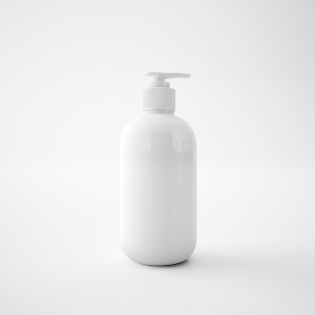 Free PSD white soap container