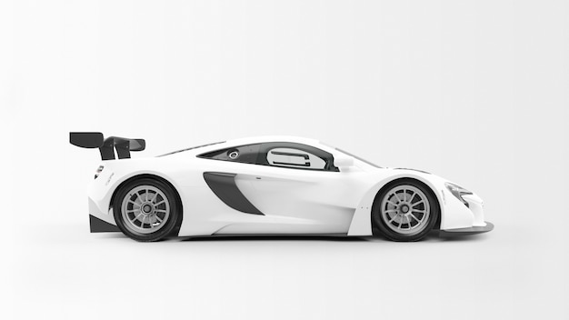 Free PSD white sport car