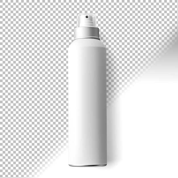 Free PSD white spray bottle isolated on transparent background